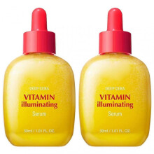 (2pcs) mystifying Cera Vitamin Illuminating Serum, Skin Brightening Reduce sinister Spots & Wrinkles, Anti-Aging Skincare 30ml