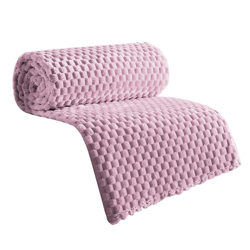 Soft Blanket Thick Warm Winter Sofa Bed-taro purple Style 3