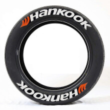 (White Hankook 2, Black) Car Letters Tire Lettering Decals Stickers For Car Decoration Permanent