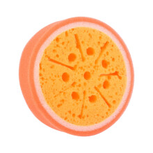 Design de esponja densa, espuma abundante e fácil de criar, esponja de banho natural para uma sensação luxuosa, decoração em formato de frutas