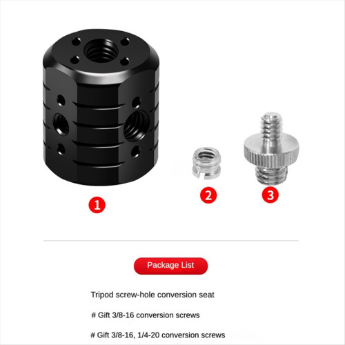 Tripod Screw Adapter for 3/8 1/4In Hole Conversion 2
