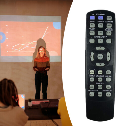 Projectorafstandsbediening met brede compatibiliteit, geen 1