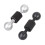 17mm Double Ball Action Camera Mount 1/4” Screw-Silver Color 3