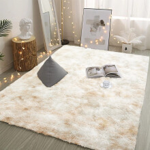 Fluffy Rugs Anti Slip Shaggy Rug Large Living Room Bedroom Carpet Super Soft Mat Cream Tie & Die_60 x 110 cm (2 ft x 3 ft 7 in)