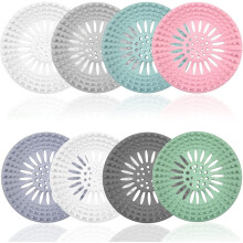 Effektiver Haarfänger mit Filter, Vier-Ring-Noppen-Design für besseren Abflussschutz, einfache Installation und Reinigung, 8-teilig