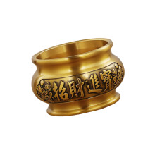 Brass Incenses Burners Home Decors Chinese Carving-Style B