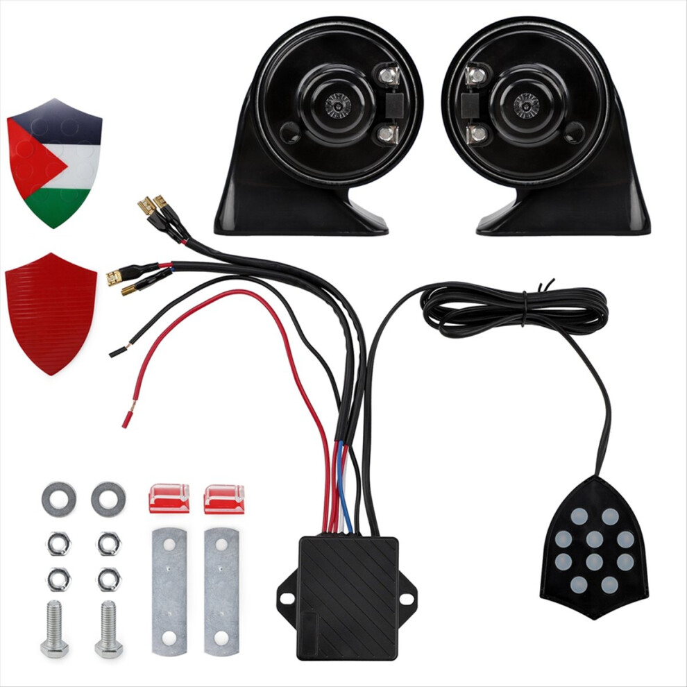 12V Universal Electronic Horn 10 Sound Musical Con 4851598935726