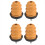 4pcs Car Rear Frame Leaf Spring Bumper Bump Stop 1 1