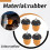 4pcs Car Rear Frame Leaf Spring Bumper Bump Stop 1 3