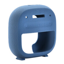 Coque en silicone antidérapante pour haut-parleur sans fil-Bleu
