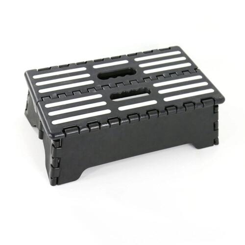 Non-Slip Step Stool for Home Use, Folding Half Step with Textured Tread Surface, Anti-Slip Surface Safety and Stability Support Platform for Elderly K