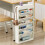Multipurpose Rolling Bookshelf for Kids and-5-Layer White 7