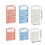 Multipurpose Rolling Bookshelf for Kids and-5-Layer White 2