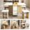 Foldable & Extendable Dining Table Set, 4 Chairs 1