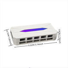 Chassis Fan Hub 10 Ports ARGB 3PIN+PWM 4PIN Equipp