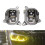 1Pair Headlight Module LED Angel Eyes DRL Yellow L 9