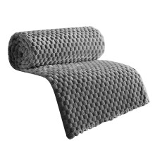 Coral Fleece Blanket Plaids Pattern-gentleman gray Style 3