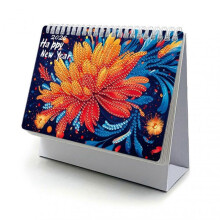 (004) DIY Diamond Painting Calendar 2026, Desktop Calendar for Home Office, Cartoon Diamond Painting Art Kit Gift for Kids Adults