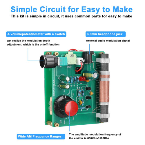 Amplitude Modulation AM Radio Emitter Experimental 2