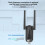 AC1300Mbps USB Bluetooth 5.4 Adapter Wireless WiFi 7