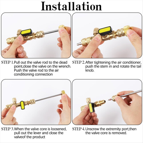 Valve Core Remover Installer Tool with Dual Size S 2