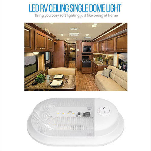 24 LED Interior Dome Light Lamp with Switch for RV 2