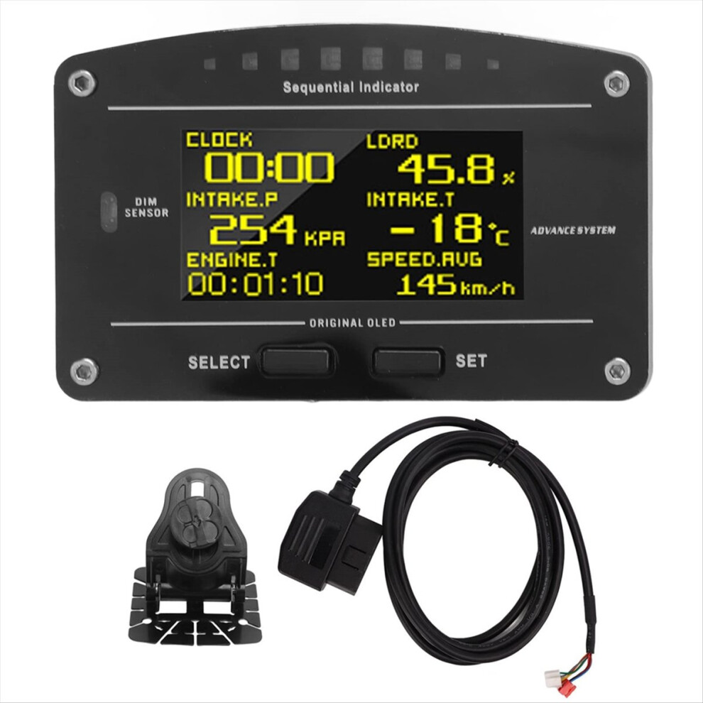 Multi-Function Race Dash Panels OLED Display Dashb