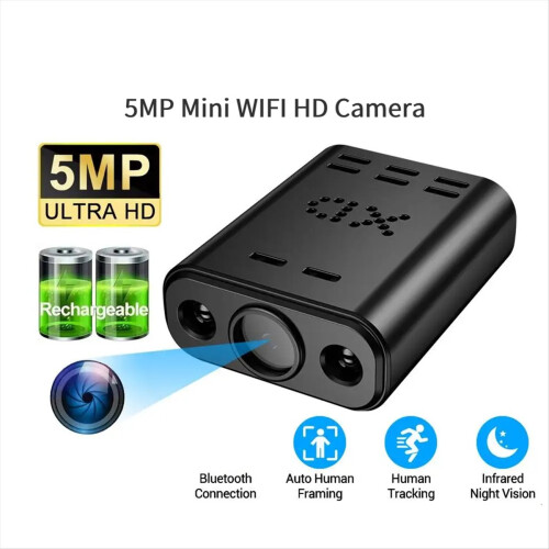 5MP Mini WIFI Camera HD Built-in Battery Human Tra 2