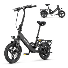 HillMiles Mile1 Foldable E-Bike 250W 10.4Ah,Black