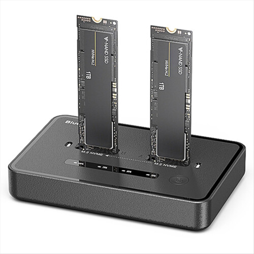 Dual-Bay M.2 NVME SSDClone DockingStation 20Gbps 1