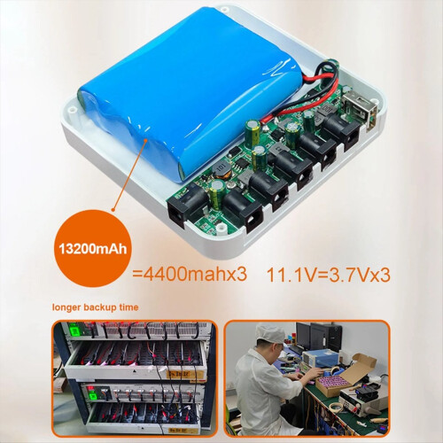 13200mah USB 5V 9V 12V 19V Uninterruptible Power S 2