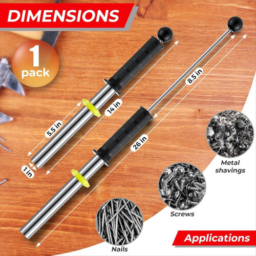 Magnetic Pickup Tool Magnet Wand with Release Hand 2