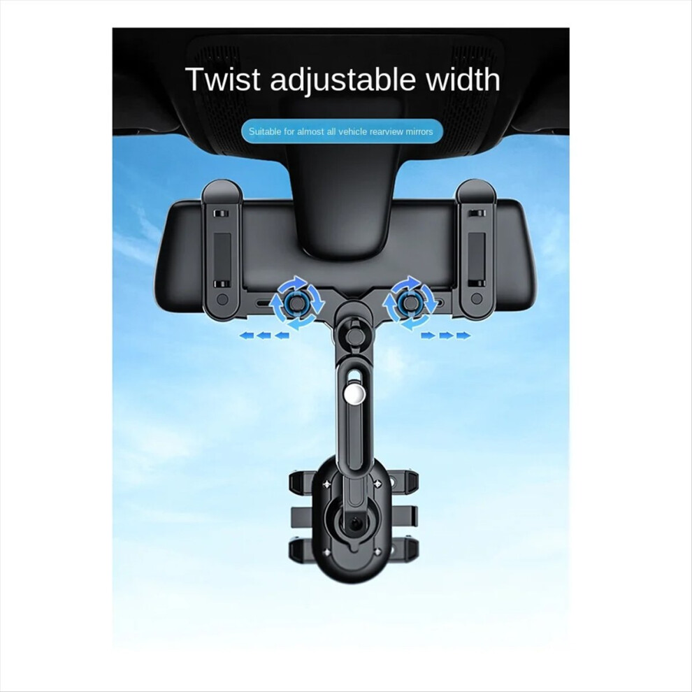 Universal Car Rearview Mirror Phone Holder 360 Deg 4853750460428