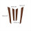 4Pcs Interior Door Panel Cover Brown Wood Grain fo 4