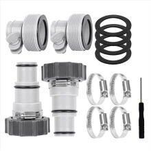 Pool Hose Adapter with Clamp Washer 2 Types Conver