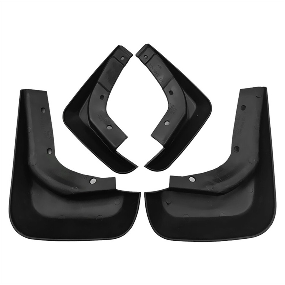 4Pcs Car Mudguard Mud Flaps Splash Guard For 2013- Black 4852474619488