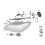 2pcs Car Adaptive Headlight AFS Control Module 631 1