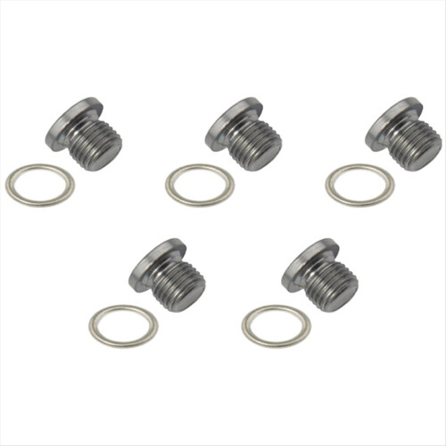 5Pcs Engine Oil Pan Drain Plug Kit Golf CC Q3 Q5 T 1