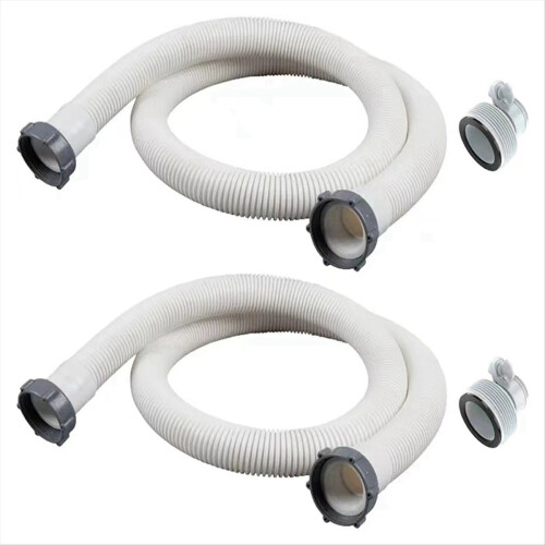 2Pcs 1.5Inch Above Ground Pool Hoses with 2 Type B 1