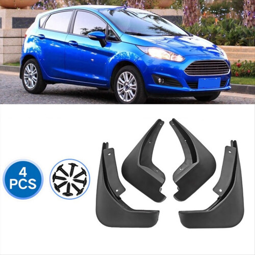 4PCS Car Mudguard Mud Flaps Splash Guard for Fiest 2