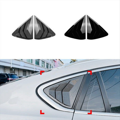 Car Rear Window Shutter Cover Trim Louver Side Ven 2