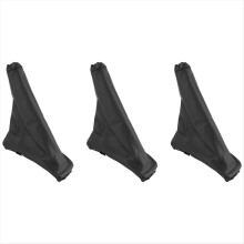 3pcs Handbrake Gaiter Cover Hand Brake Boot Black