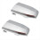 2x Front Door Handle Lock Cylinder Cover Silver fo 9