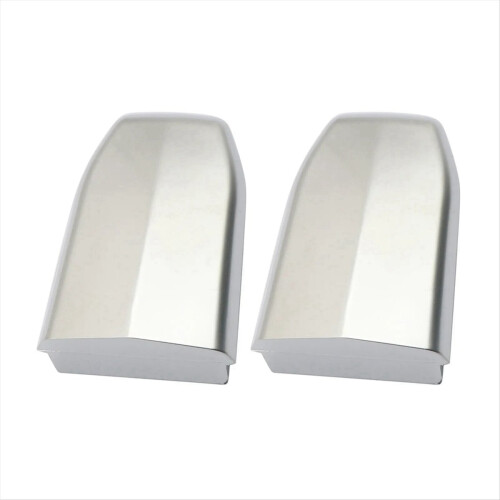 2x Front Door Handle Lock Cylinder Cover Silver fo 1