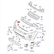 Left Side Front Headlight Washer Cover Cap LR03619
