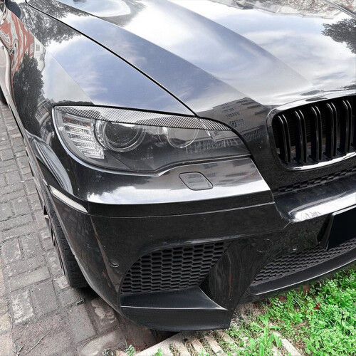 Car Headlight Lamp Eyebrows Cover Trim for X6 E71 2