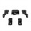 1Pair L+R Front Headlight Repair Bracket Kits 6311 8