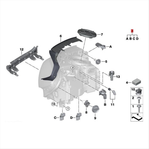 1Pair L+R Front Headlight Repair Bracket Kits 6311 2