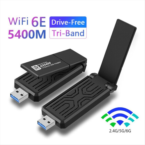 AX5400 Wifi Adapter USB Network Card 6e Tri-Band D 2