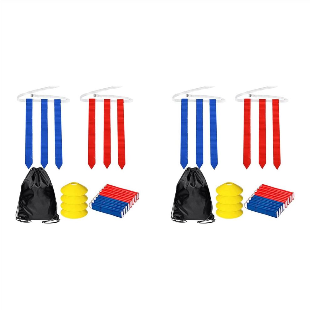 Photos - American Football and Rugby Jojomino Flag Football Set-14Pcs Belts With 42 Flags (21 Red and 21 Blue Flags)